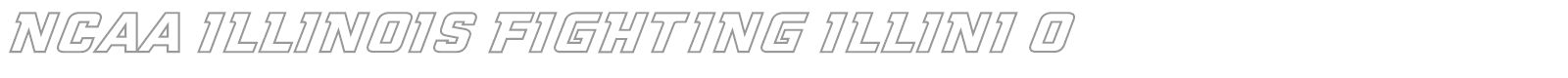NCAA Illinois Fighting Illini Outline font preview
